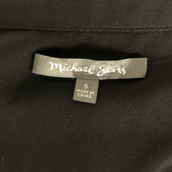 ✨HP✨Michael Stars Black/Ivory Long Sleeve Top S - Picture 7 of 7